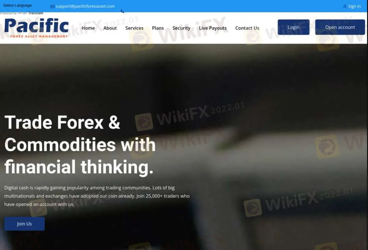 Pacific's homepage Pacific's homepage