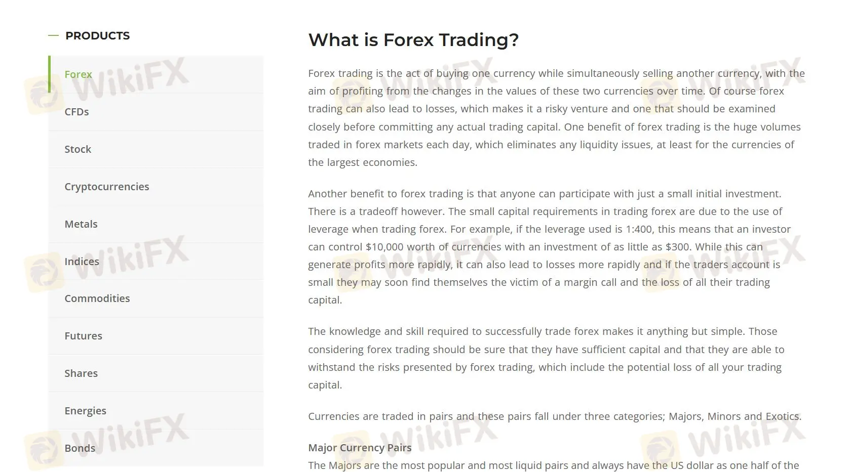 What Can I Trade on ForexPlexOptions?