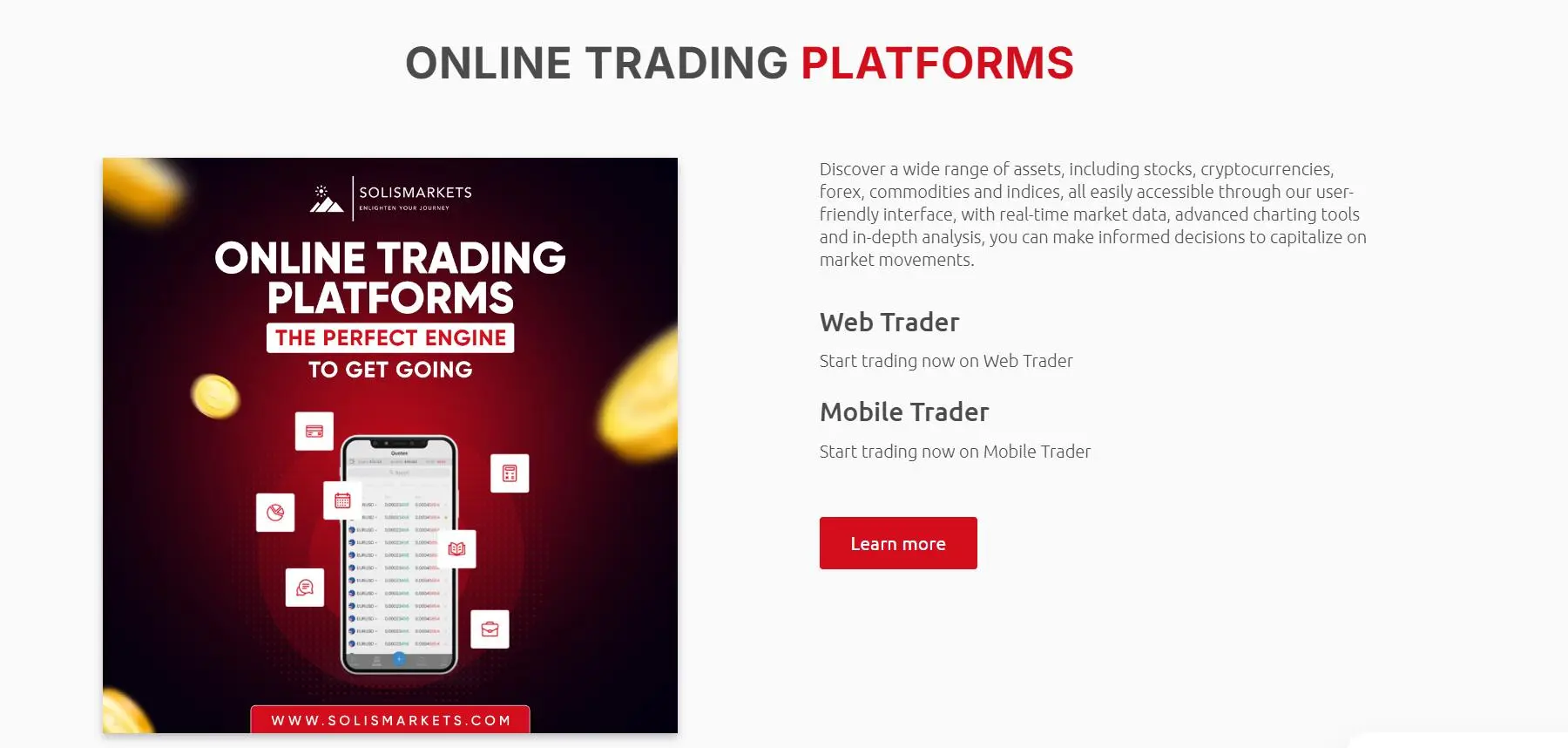 ما يمكنني التداول به على SolisMarkets؟ ما يمكنني التداول به على SolisMarkets؟
