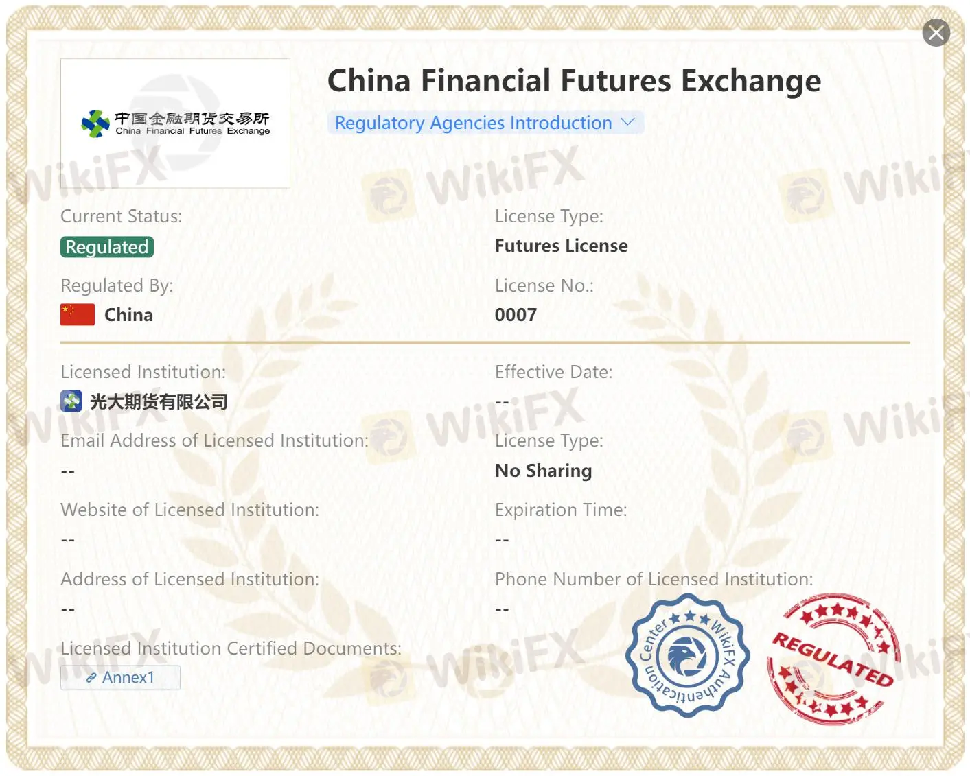 Apakah Everbright Futures Legal?