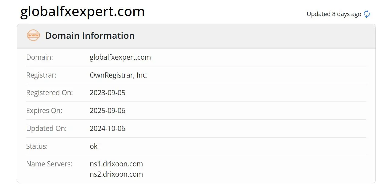 Domäneninformationen Domäneninformationen