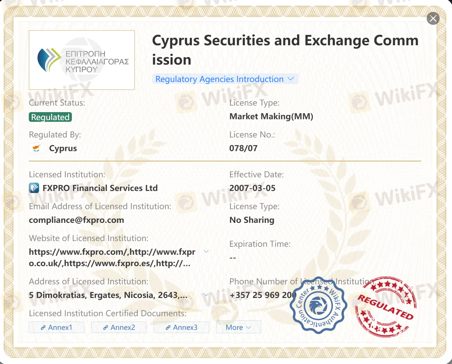 Regulated by CySEC Regulated by CySEC