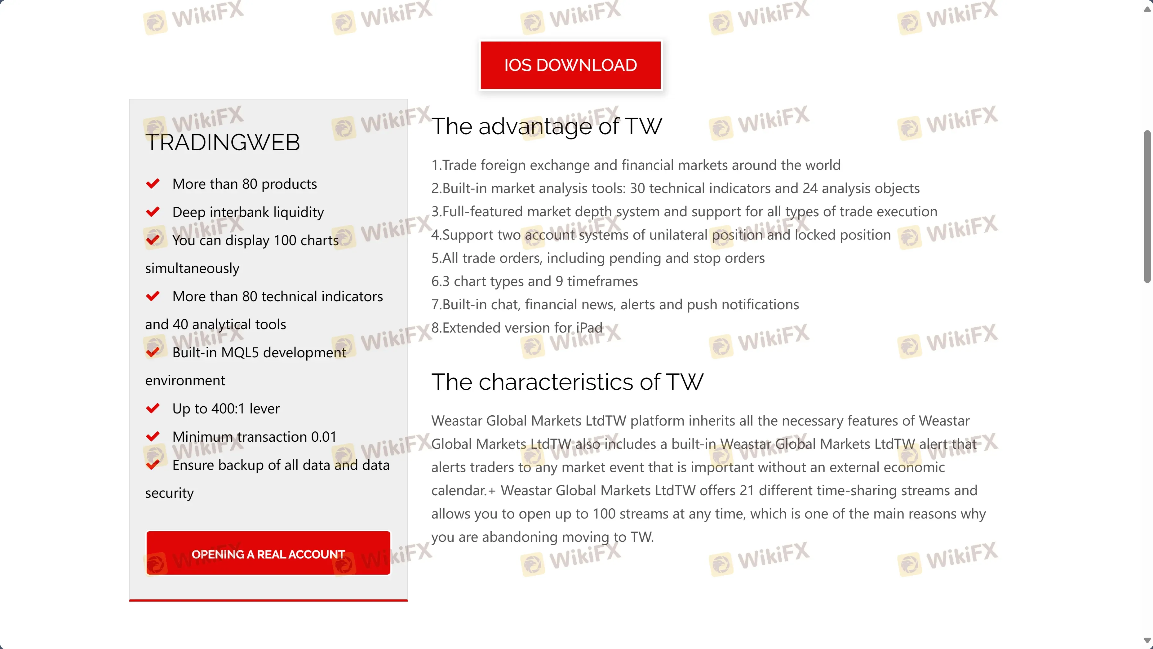 TRADINGWEB platformu