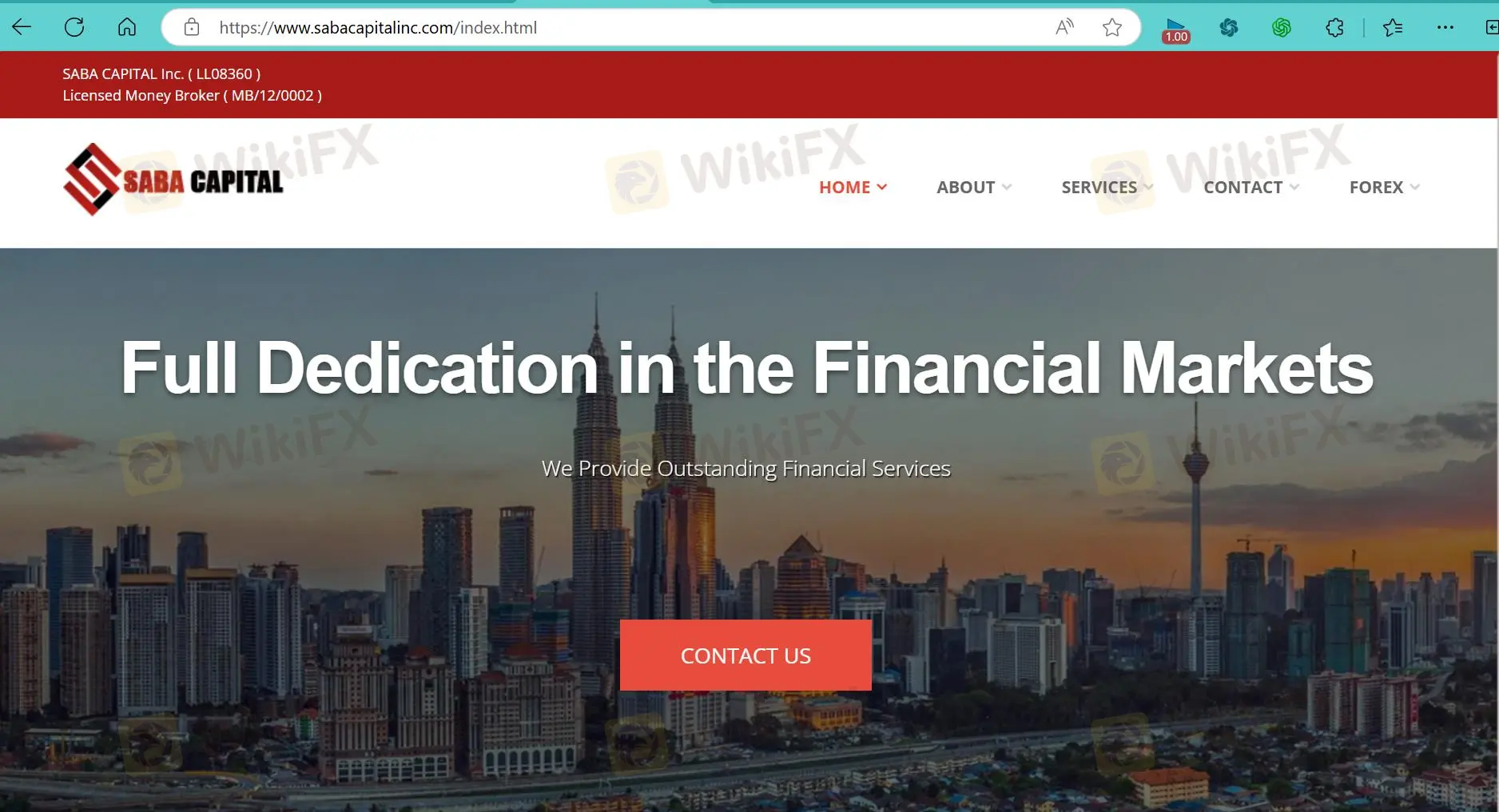 SABA's homepage