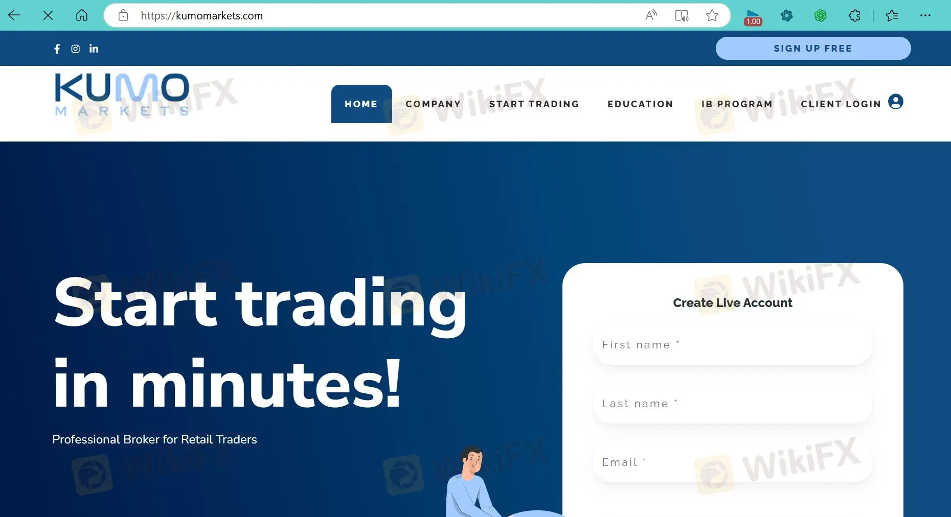 Kumo Markets' homepage Kumo Markets' homepage