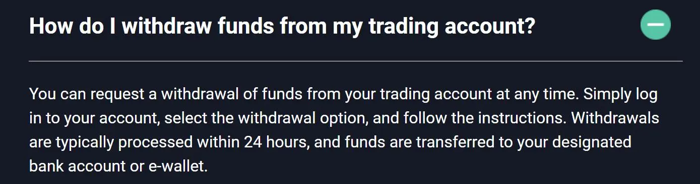 Deposit and Withdrawal