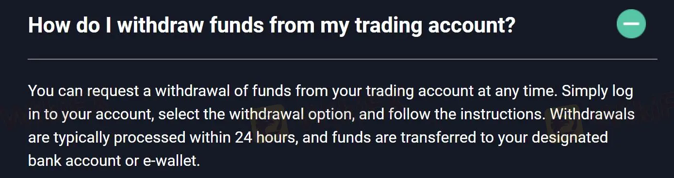 Deposit and Withdrawal