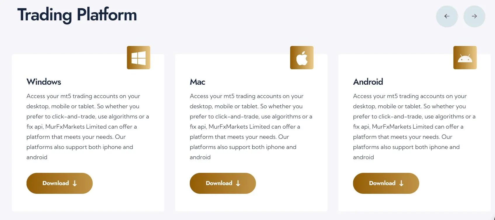 Mur Fx Markets Limited Platform Mur Fx Markets Limited Platform