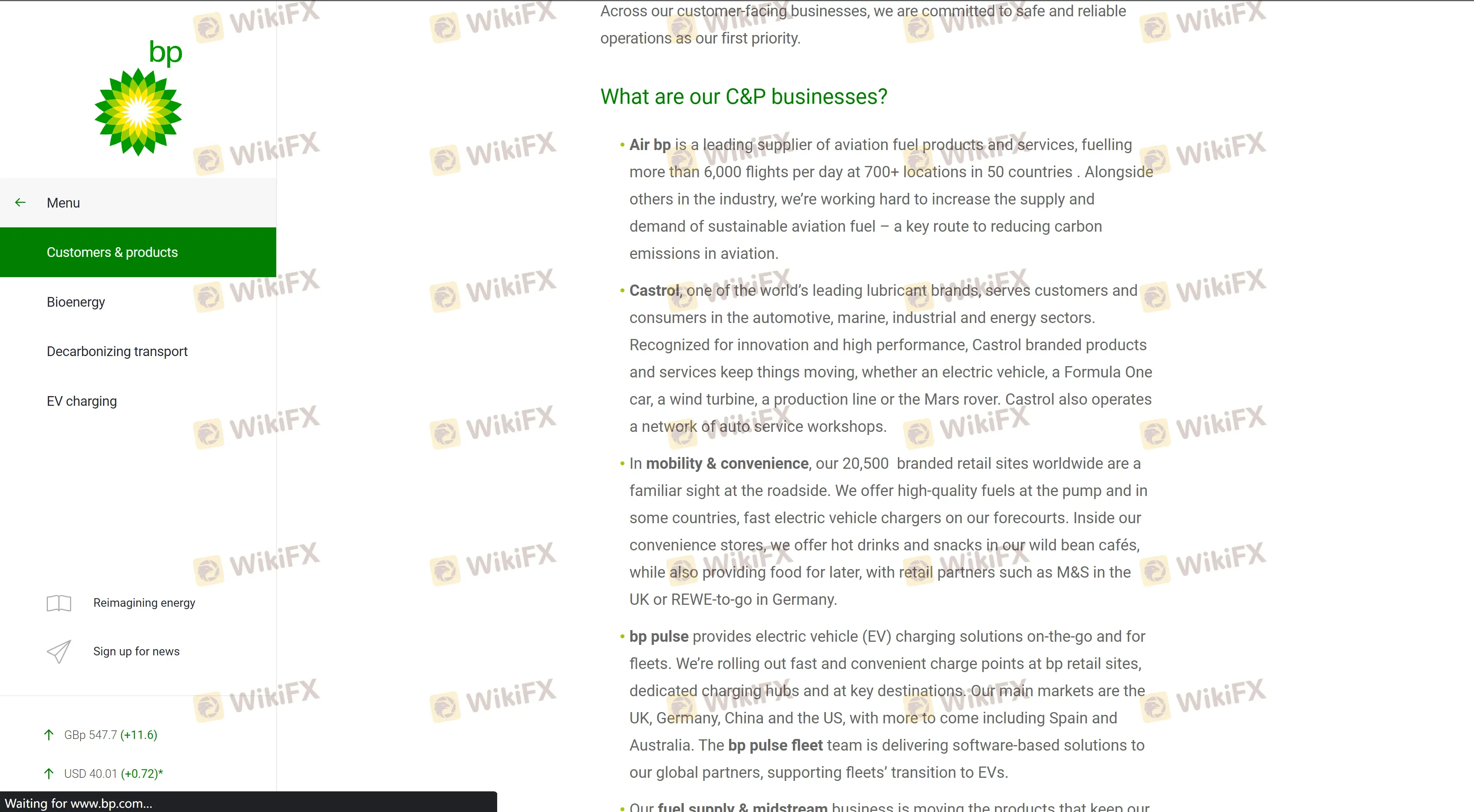 在BPInvesting上可以交易什麼？