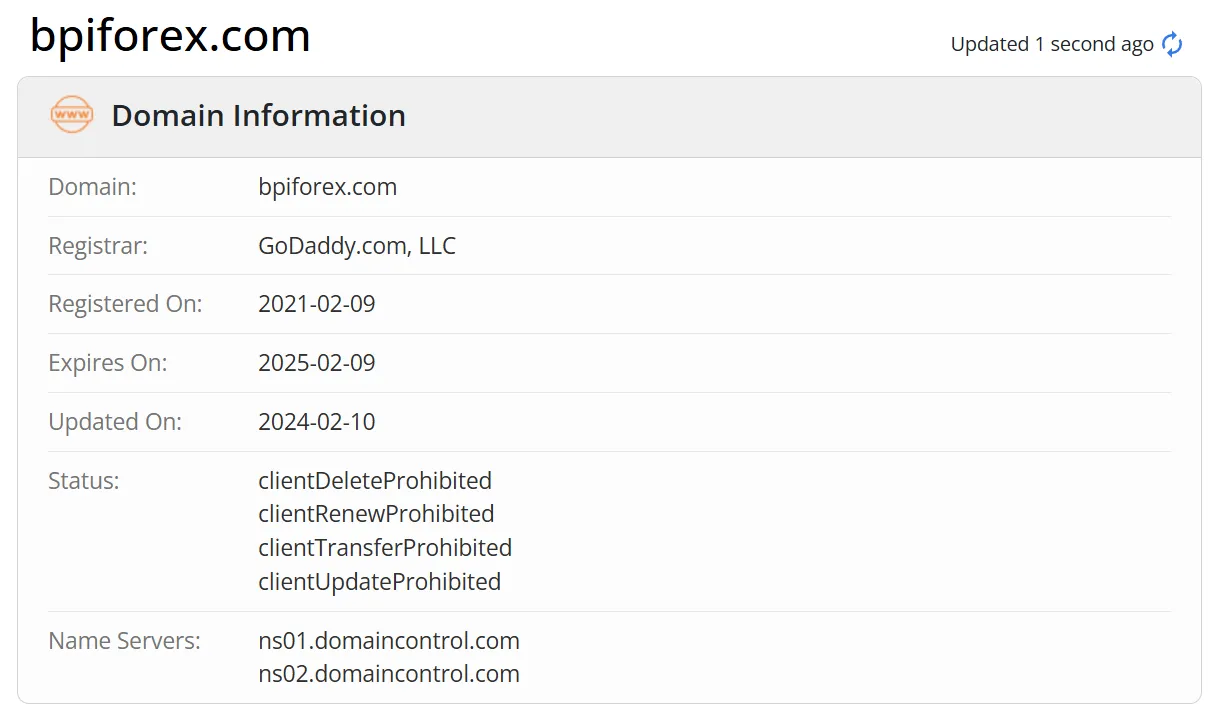Domain information