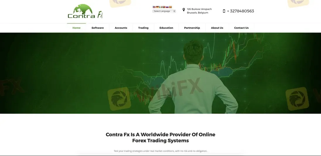 Contra FX의 홈페이지