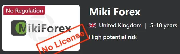 Miki Forex 是否合法? Miki Forex 是否合法?