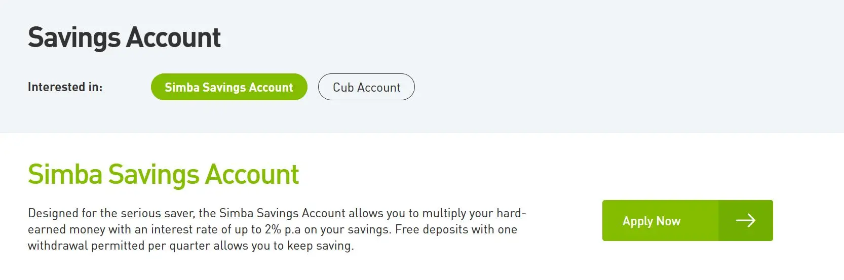 Savings Account Savings Account