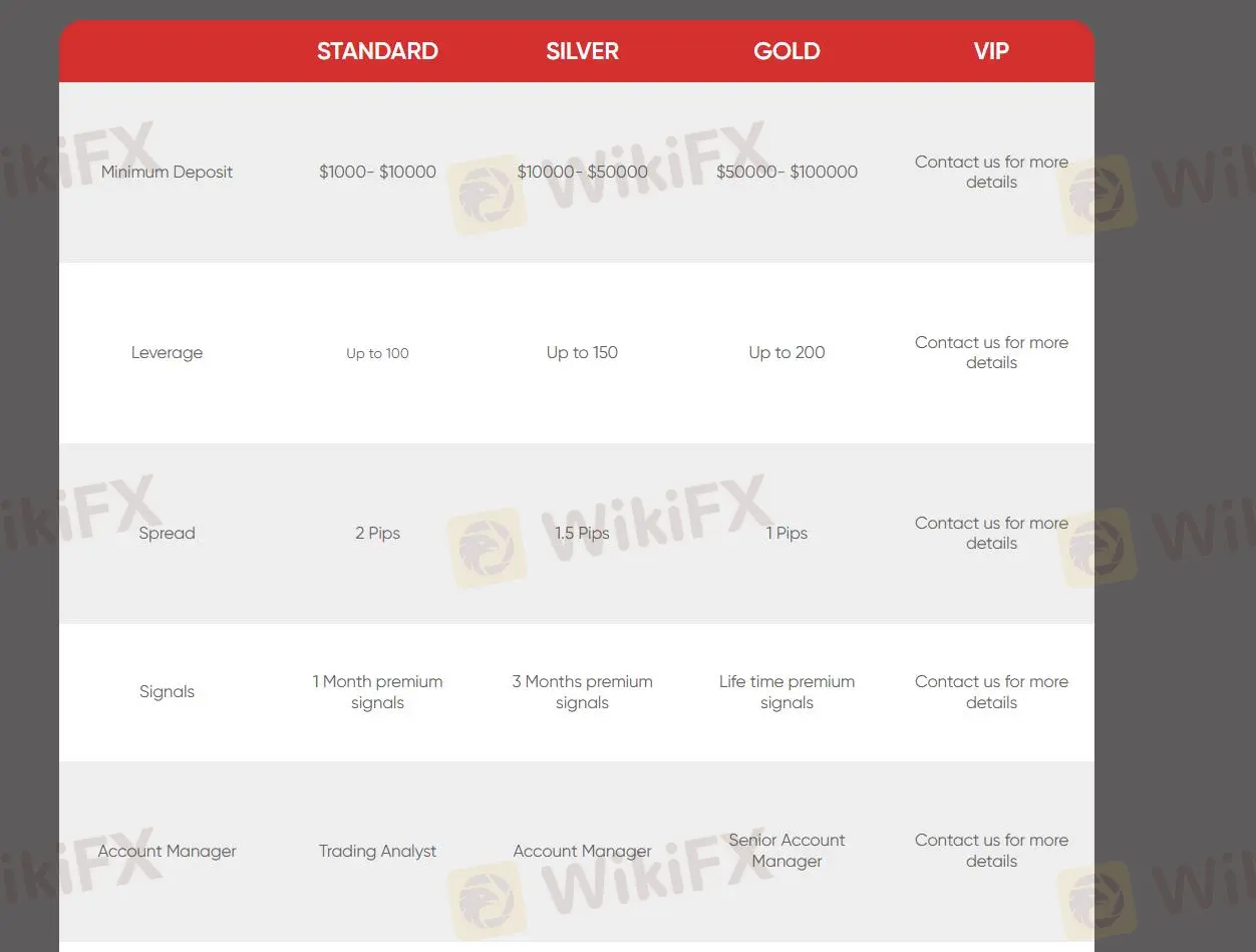 Account comparison