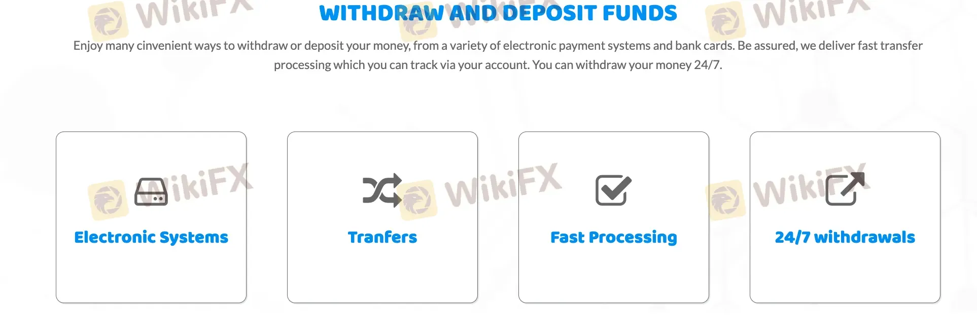 Deposit and Withdrawal