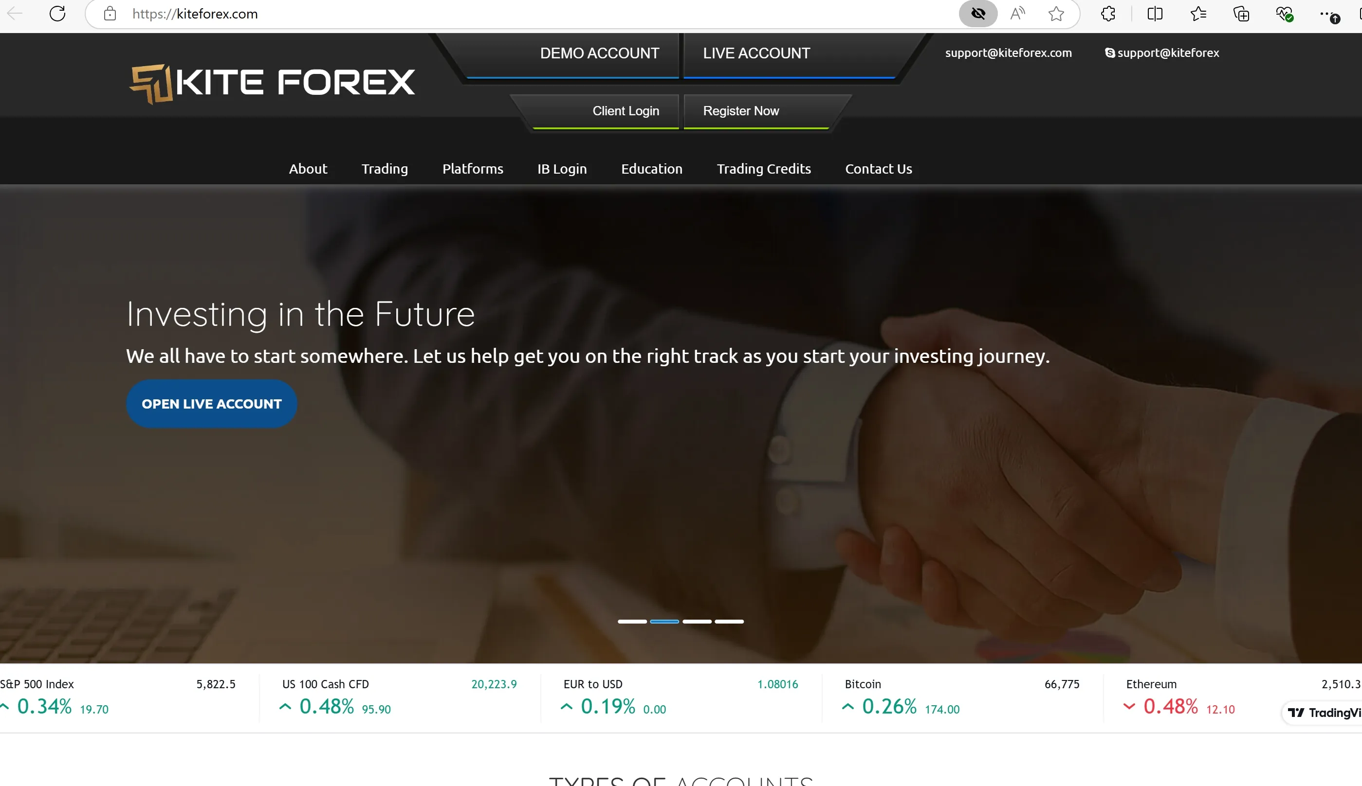 Kite Forex's homepage Kite Forex's homepage