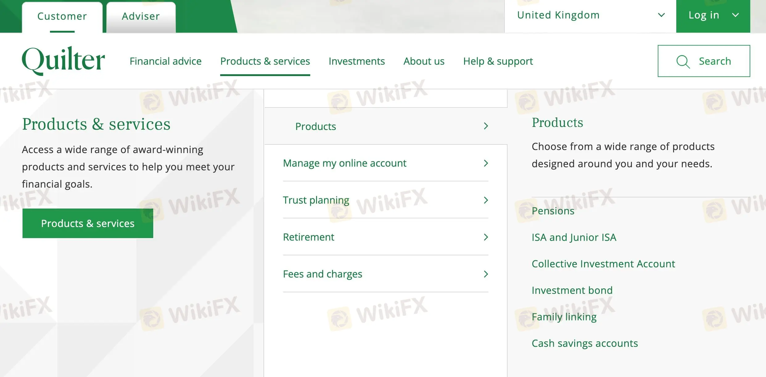 Produkte & Dienstleistungen Produkte & Dienstleistungen