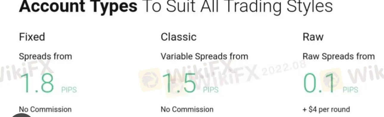 Type de compte Type de compte