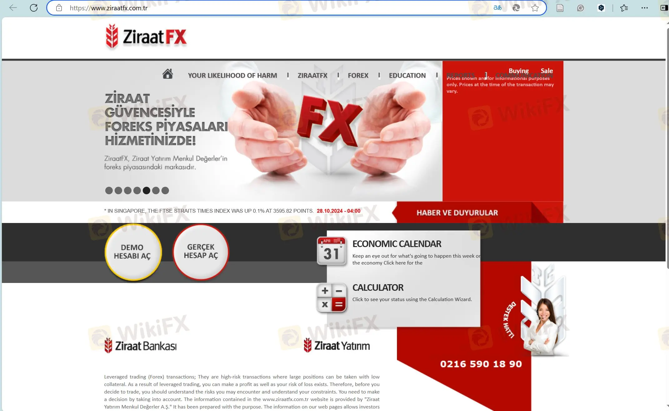 Ziraat FX Résumé de l'examen