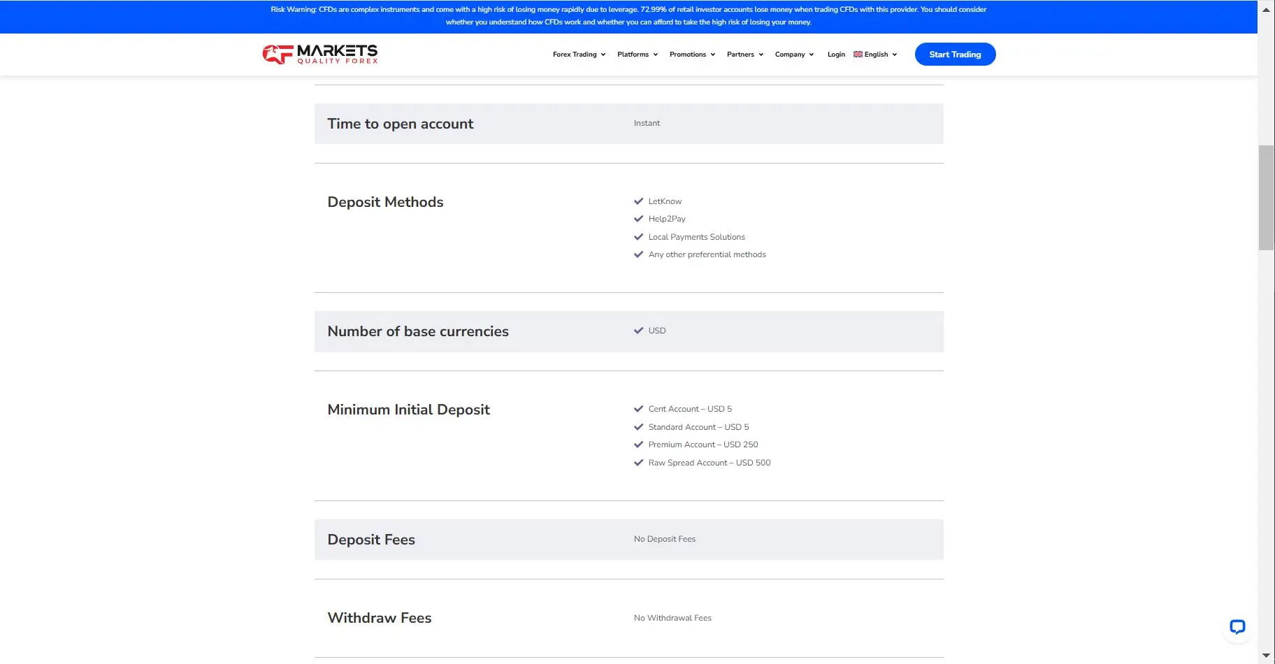 Deposit and Withdrawal Deposit and Withdrawal