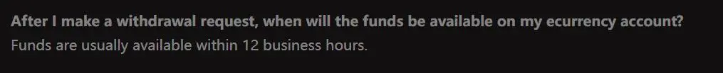 Deposit and Withdrawal Deposit and Withdrawal