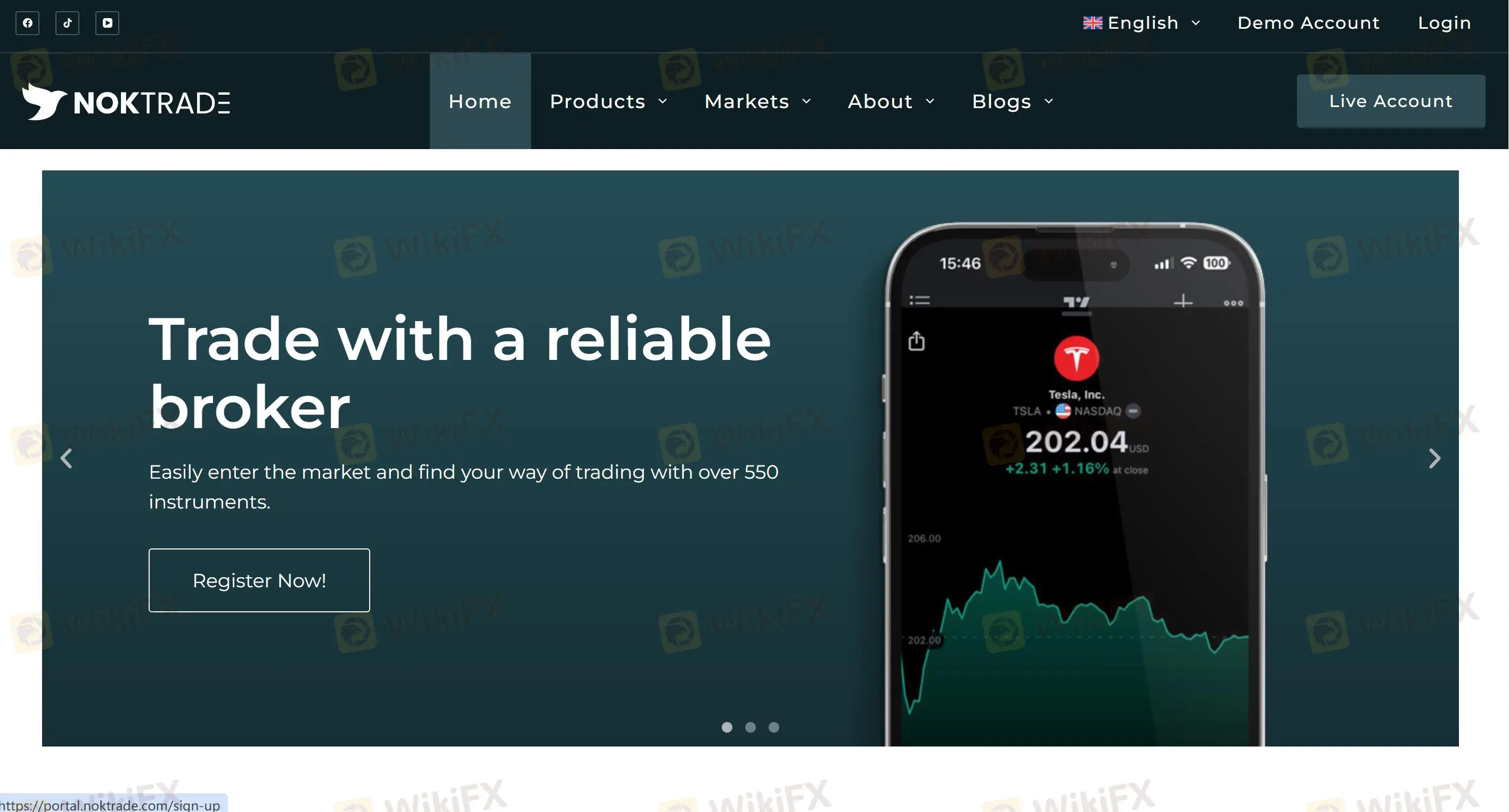 Informations sur NOKTRADE