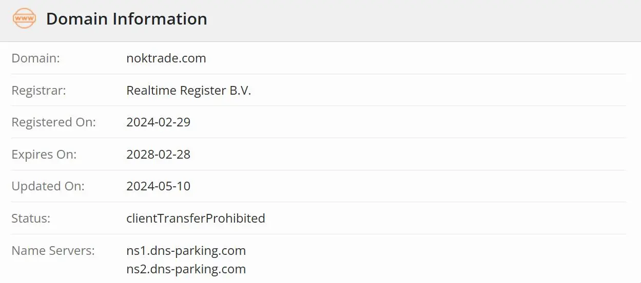 Apakah NOKTRADE Legal?