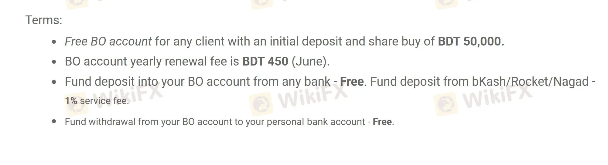 MSL ค่าธรรมเนียม MSL ค่าธรรมเนียม