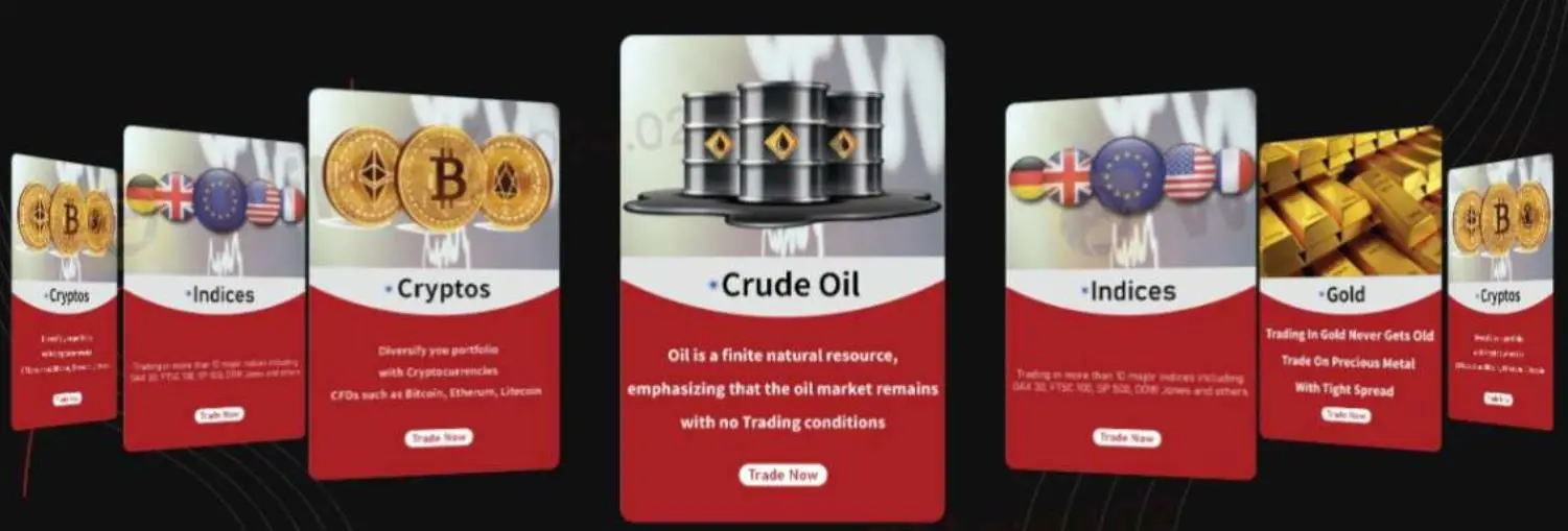 O que posso negociar na GTC MARKETS?
