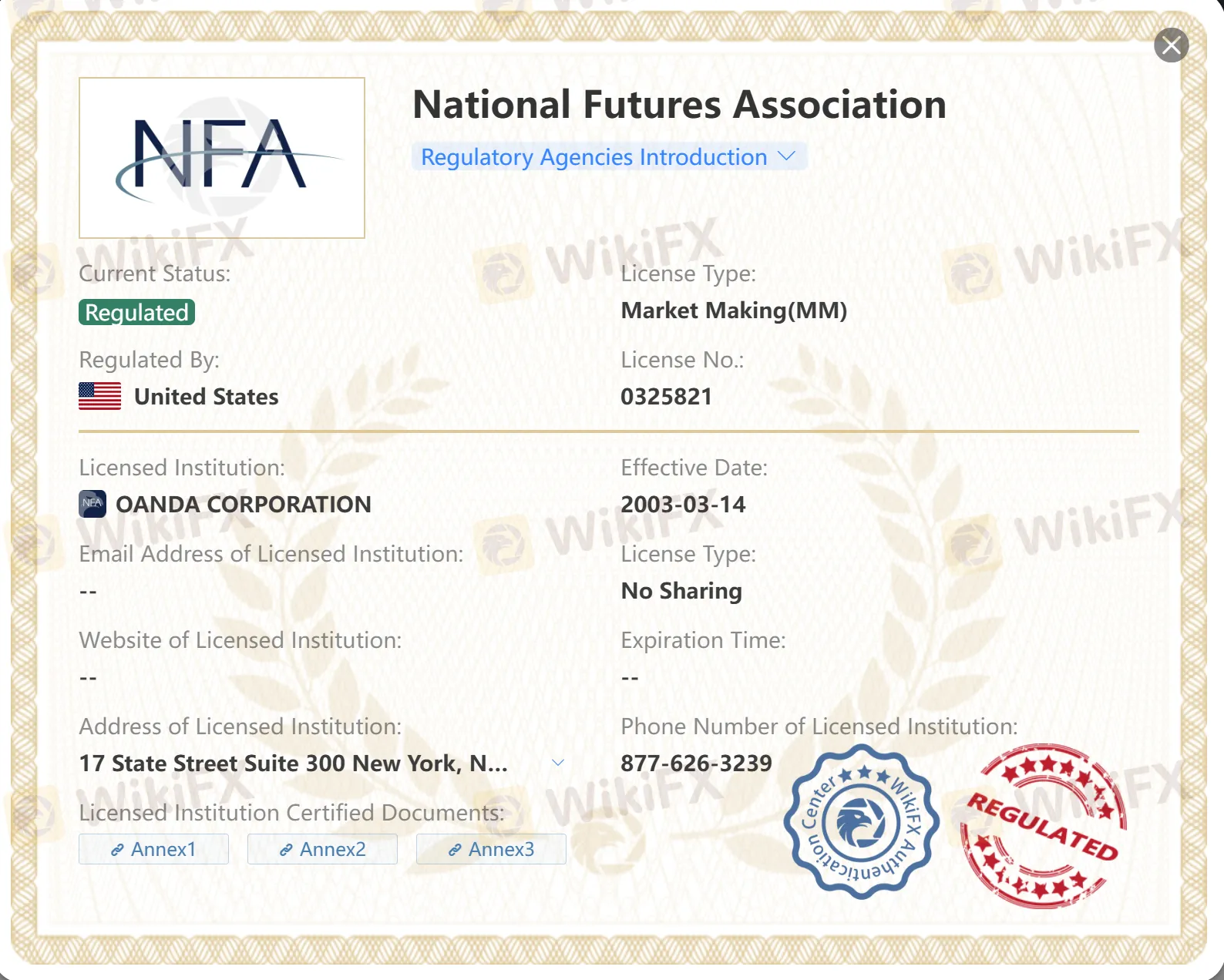 Regulated by NFA Regulated by NFA