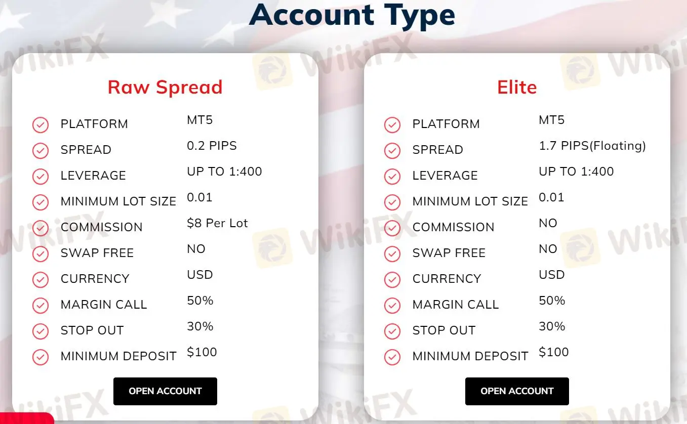 アカウントタイプ アカウントタイプ