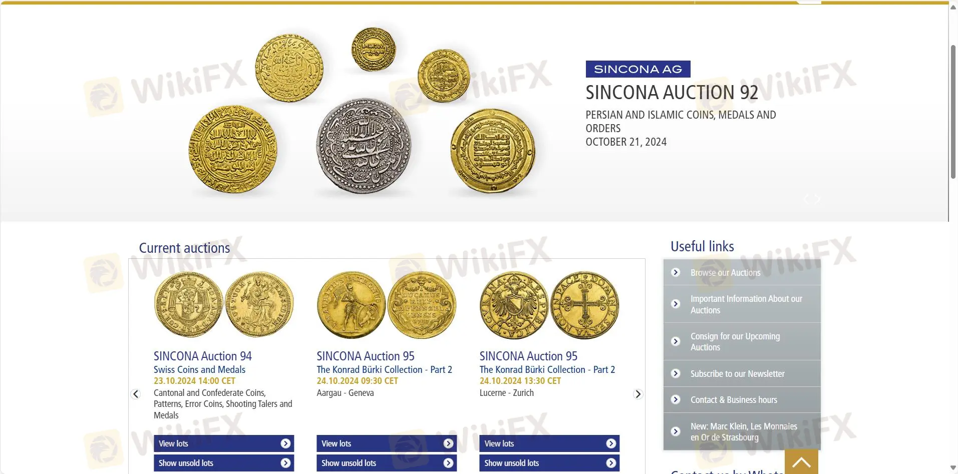 Thông tin SINCONA AG