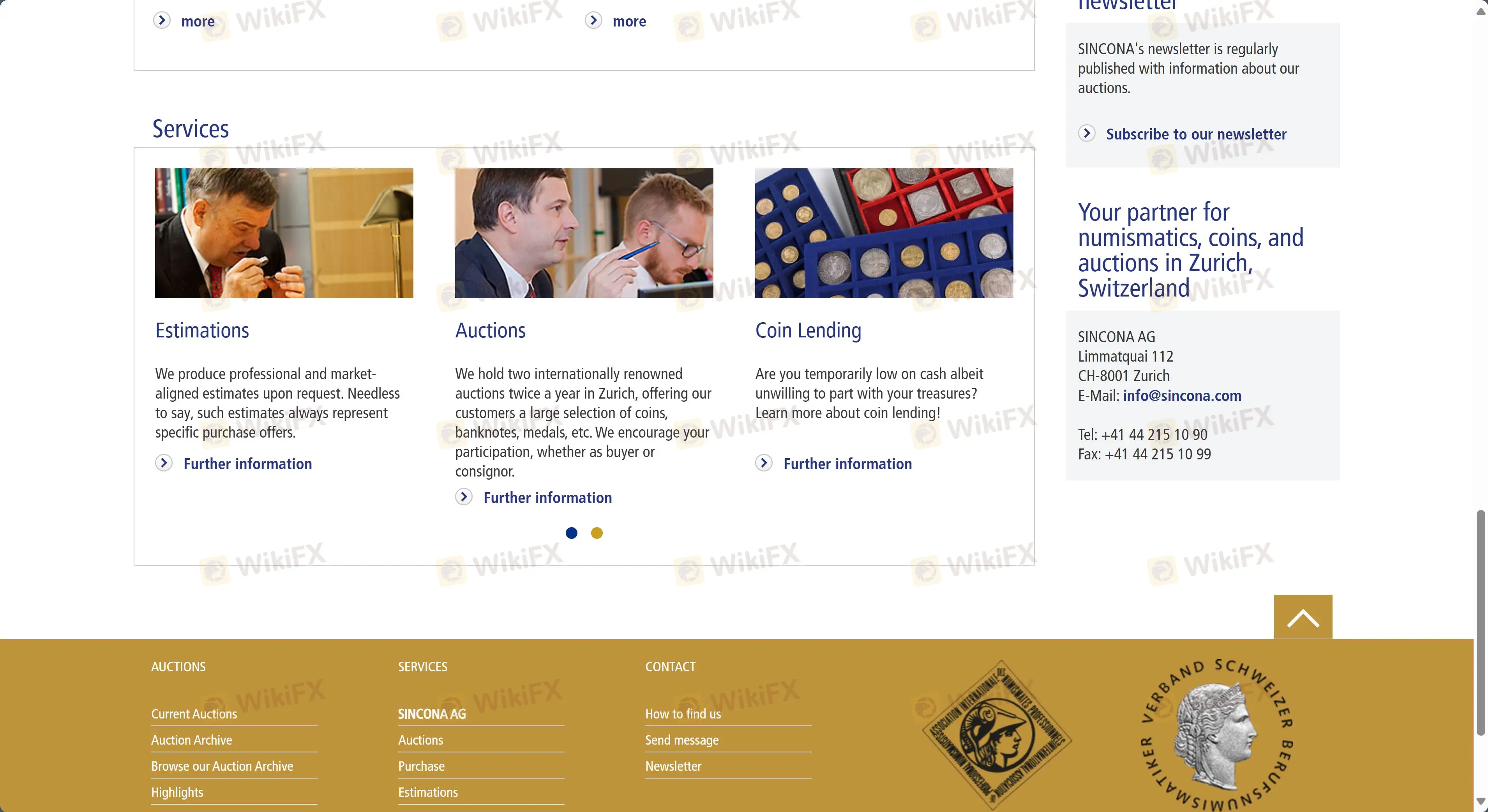 Tôi có thể giao dịch gì trên SINCONA AG?