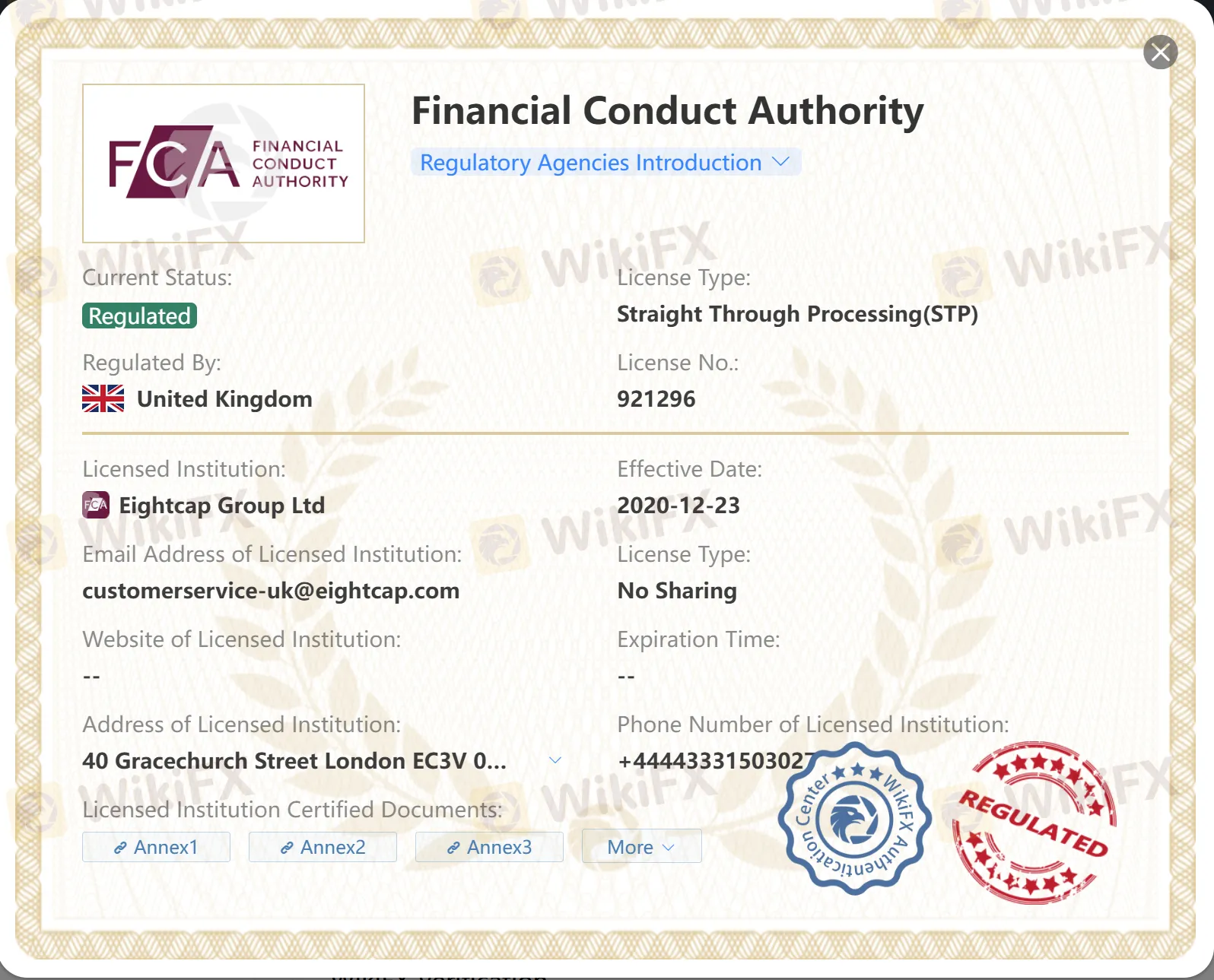 Regulated by FCA Regulated by FCA