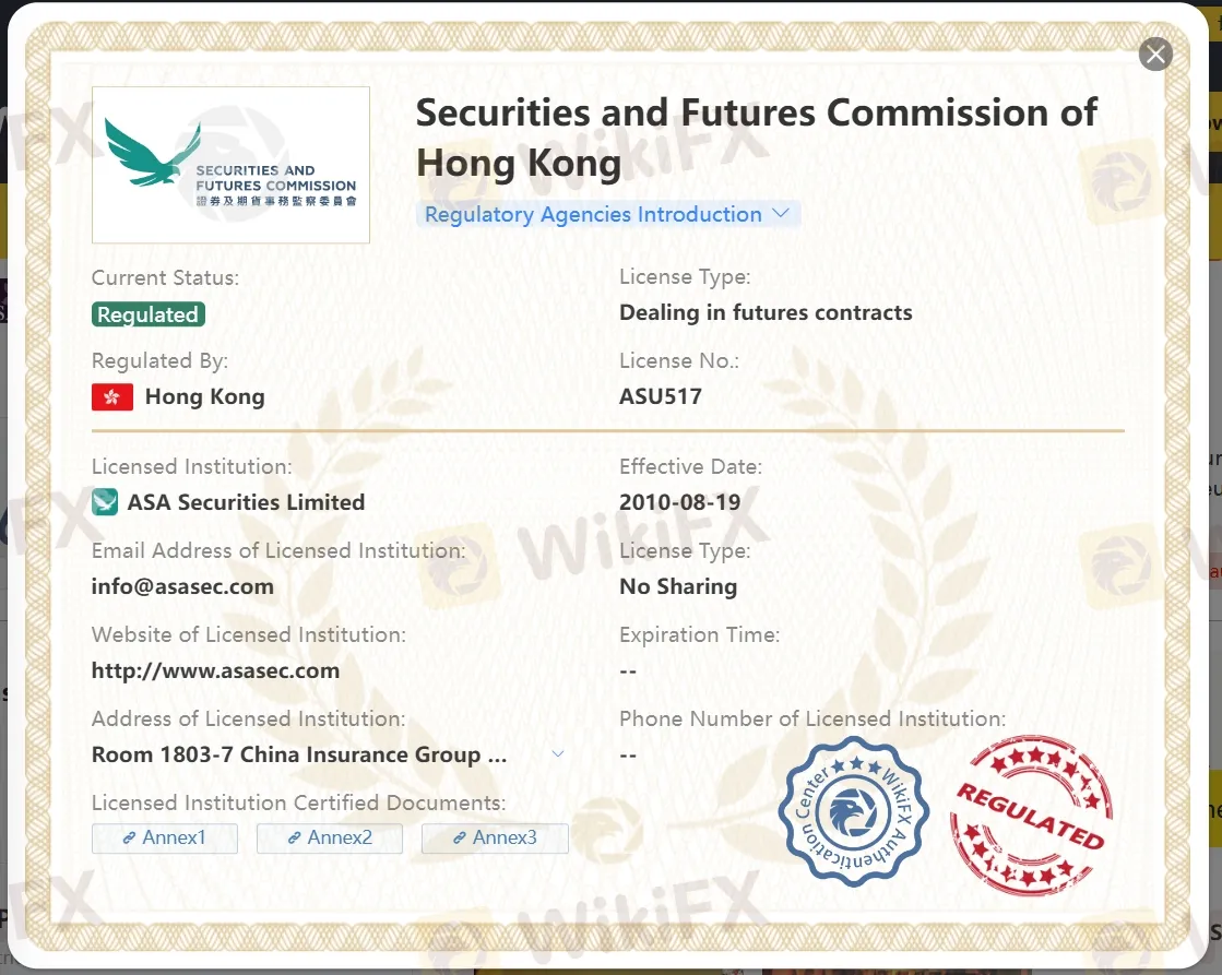 ASA SECURITIES é Legítimo?