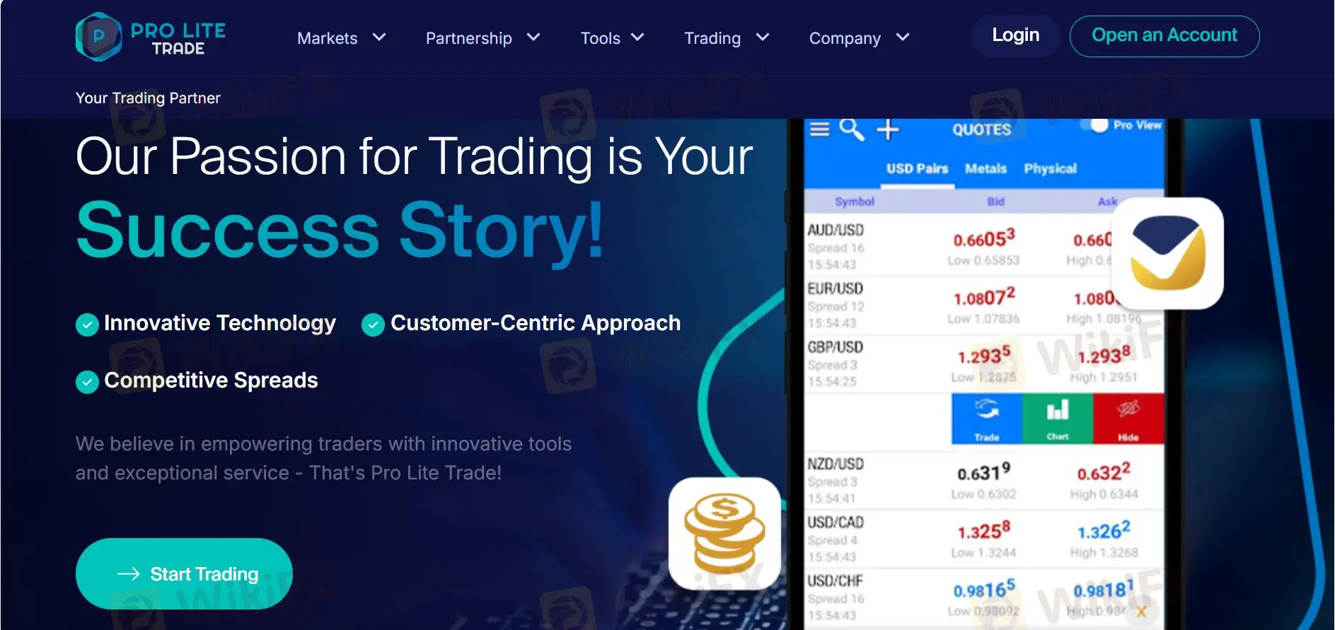 Pro Lite Trade Information