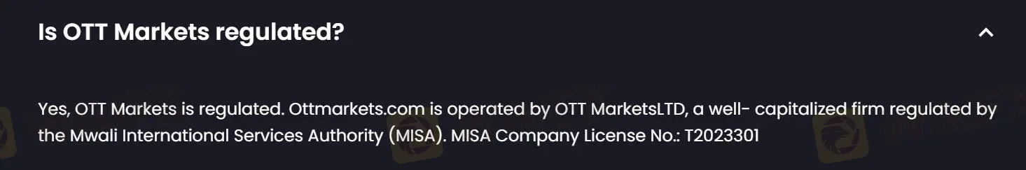 OTTMarkets có uy tín không?