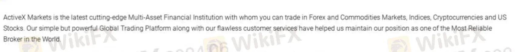 What Can I Trade on ActiveX Markets?