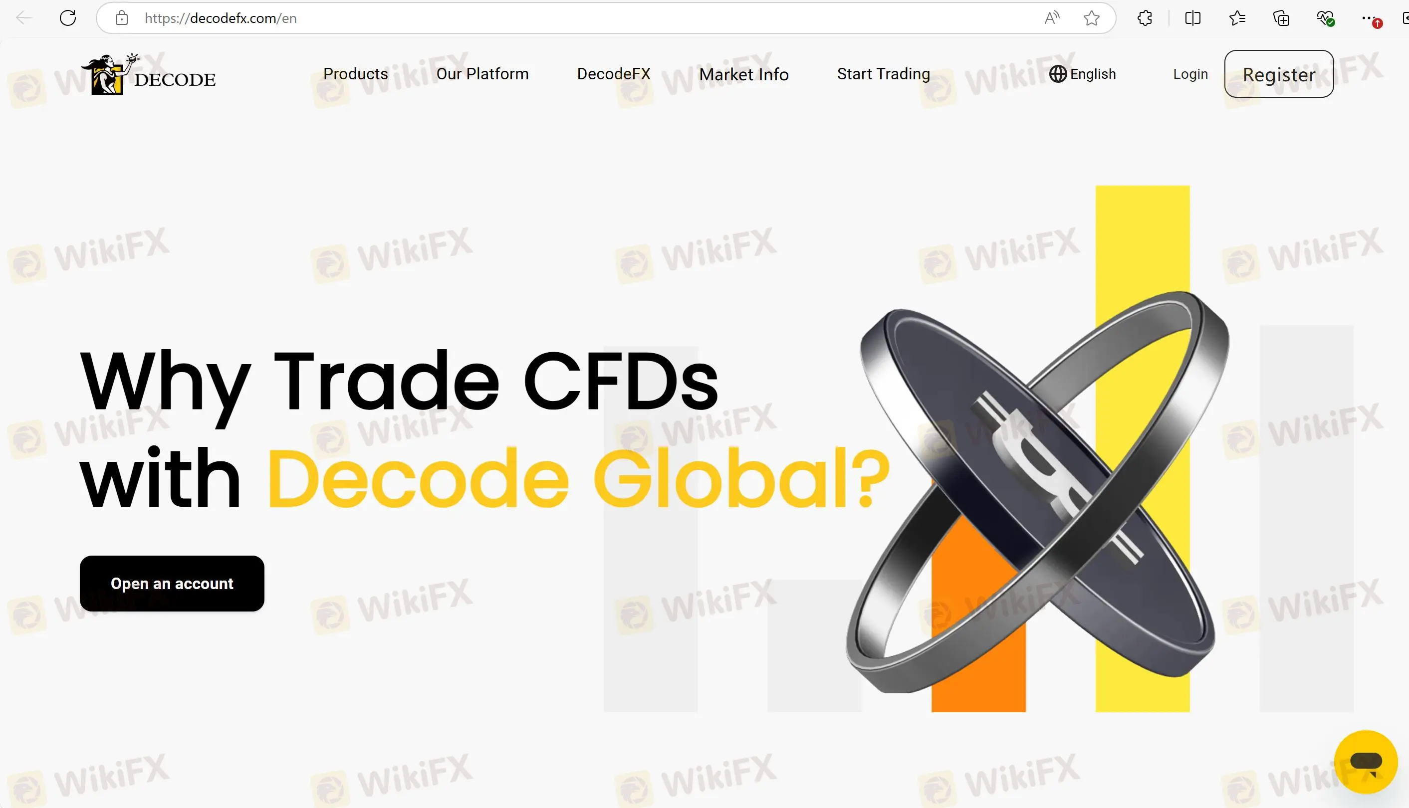 Decode Global's homepage