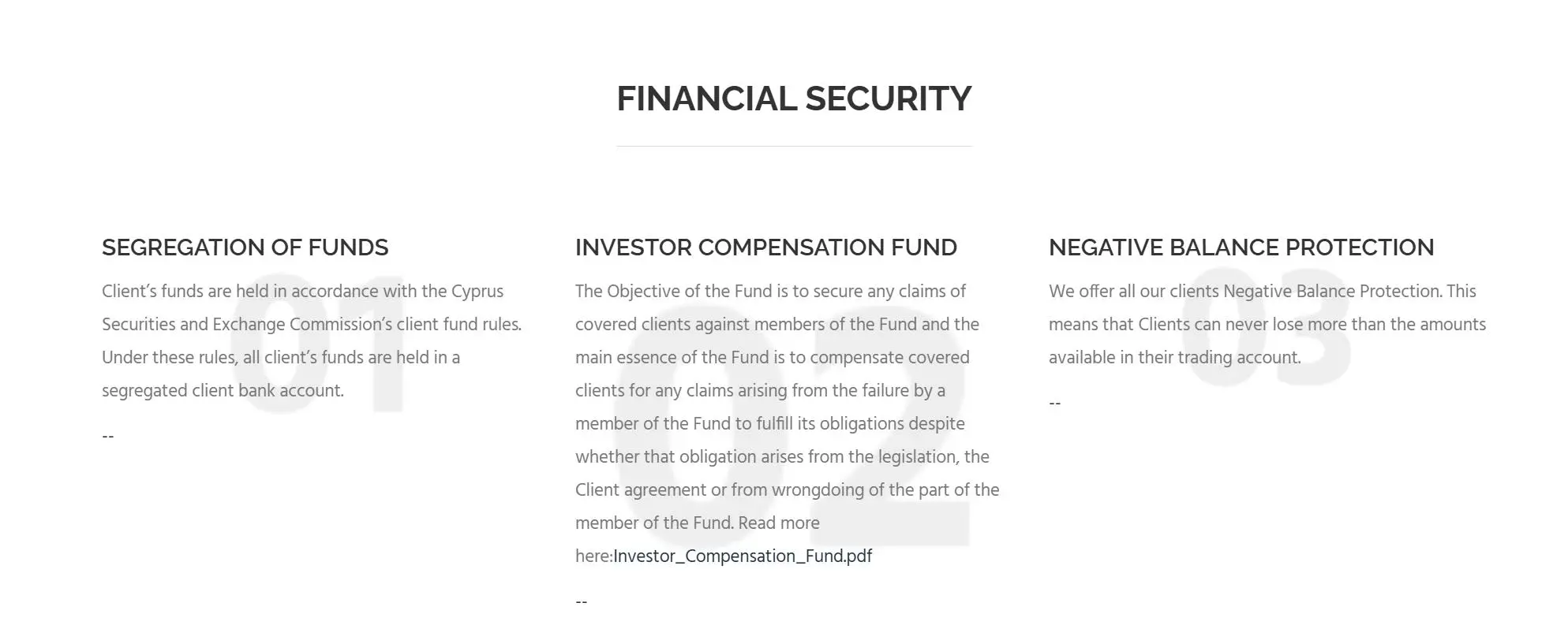 Sécurité financière Sécurité financière