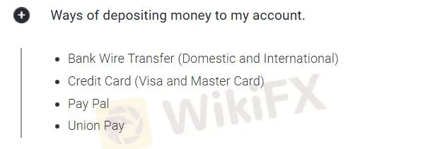 Deposit and Withdrawal