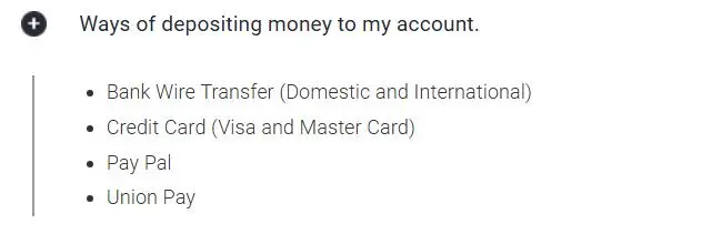 Deposit and Withdrawal