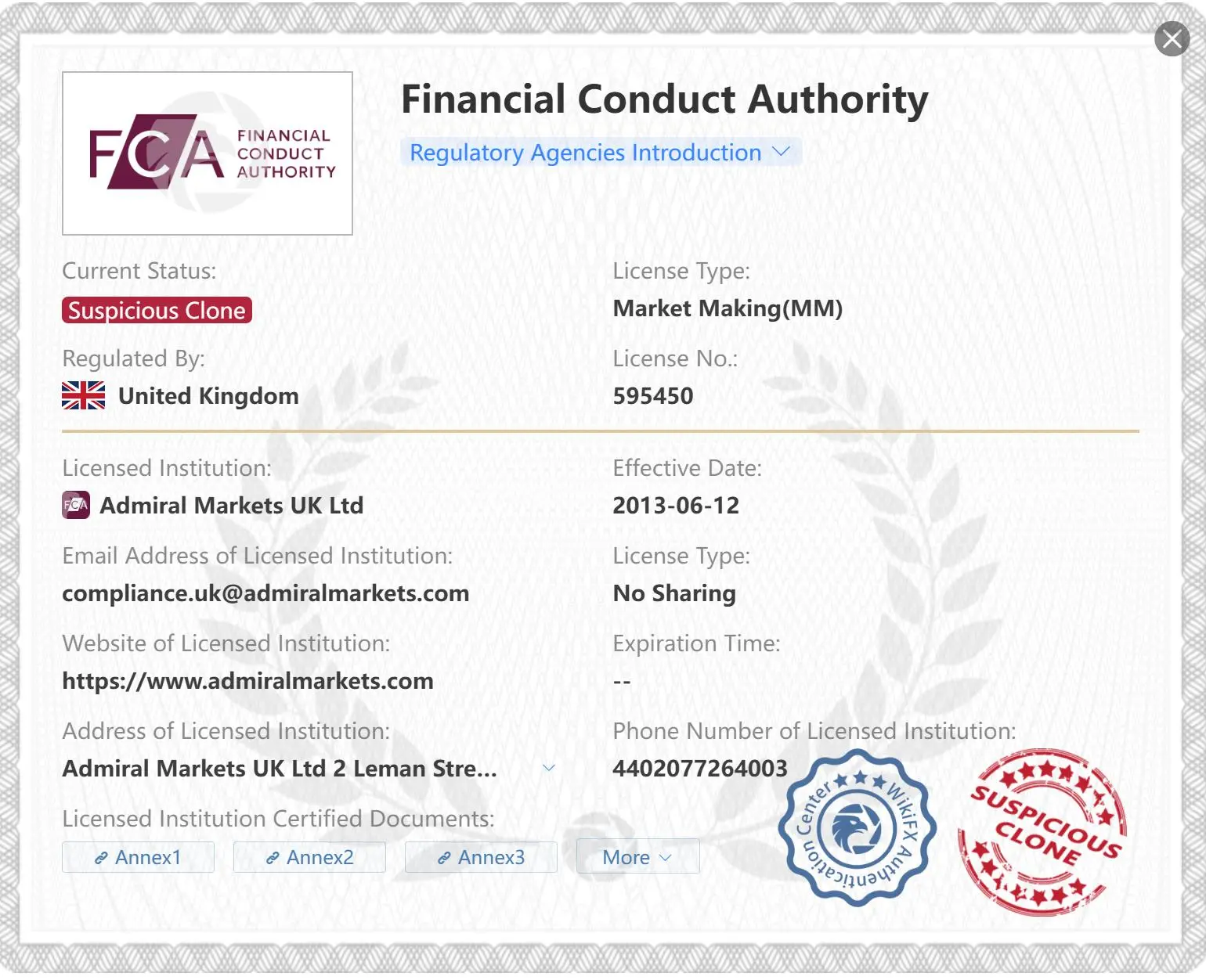 Şüpheli klon FCA lisansı