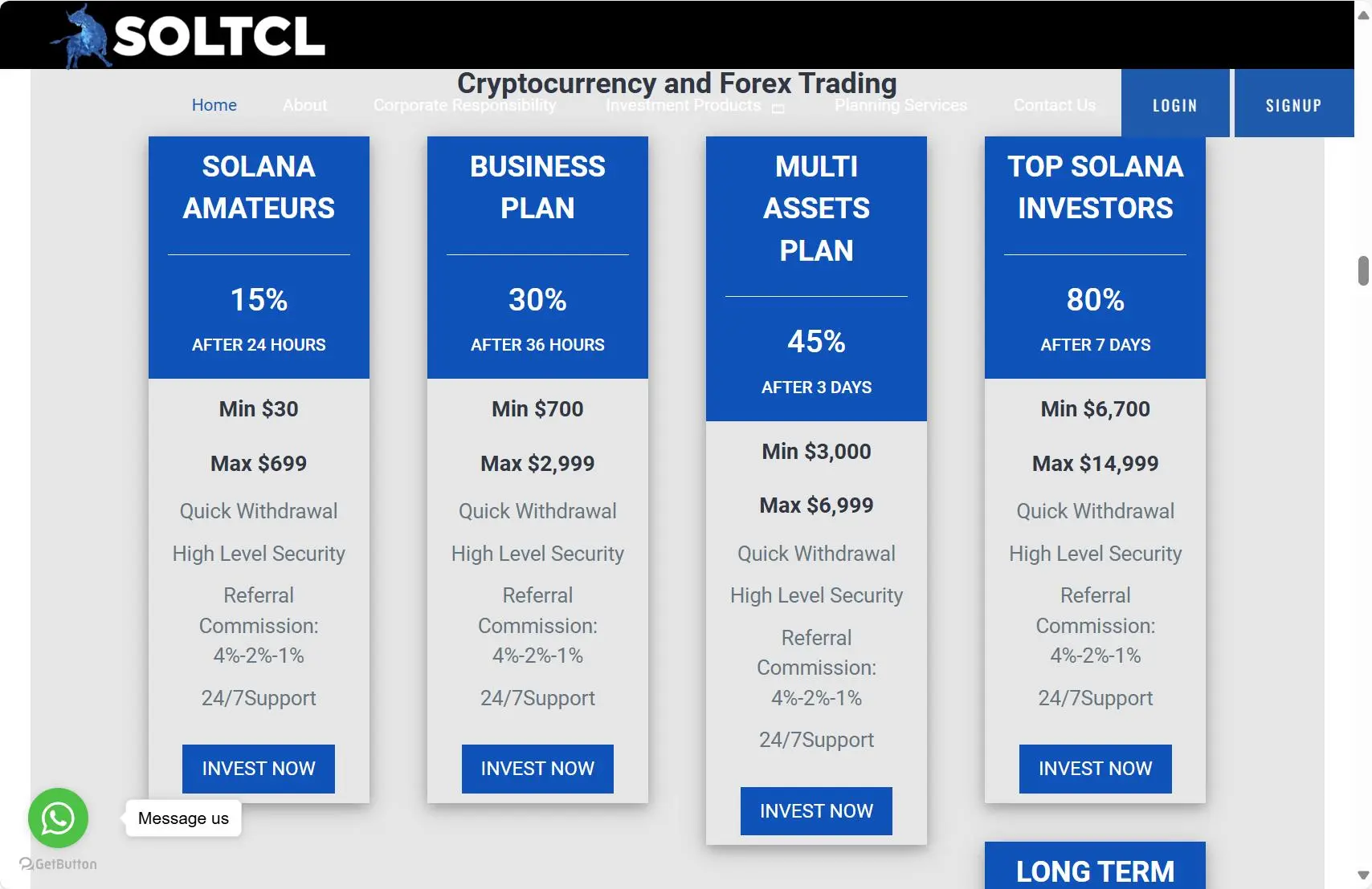 خطط الاستثمار خطط الاستثمار