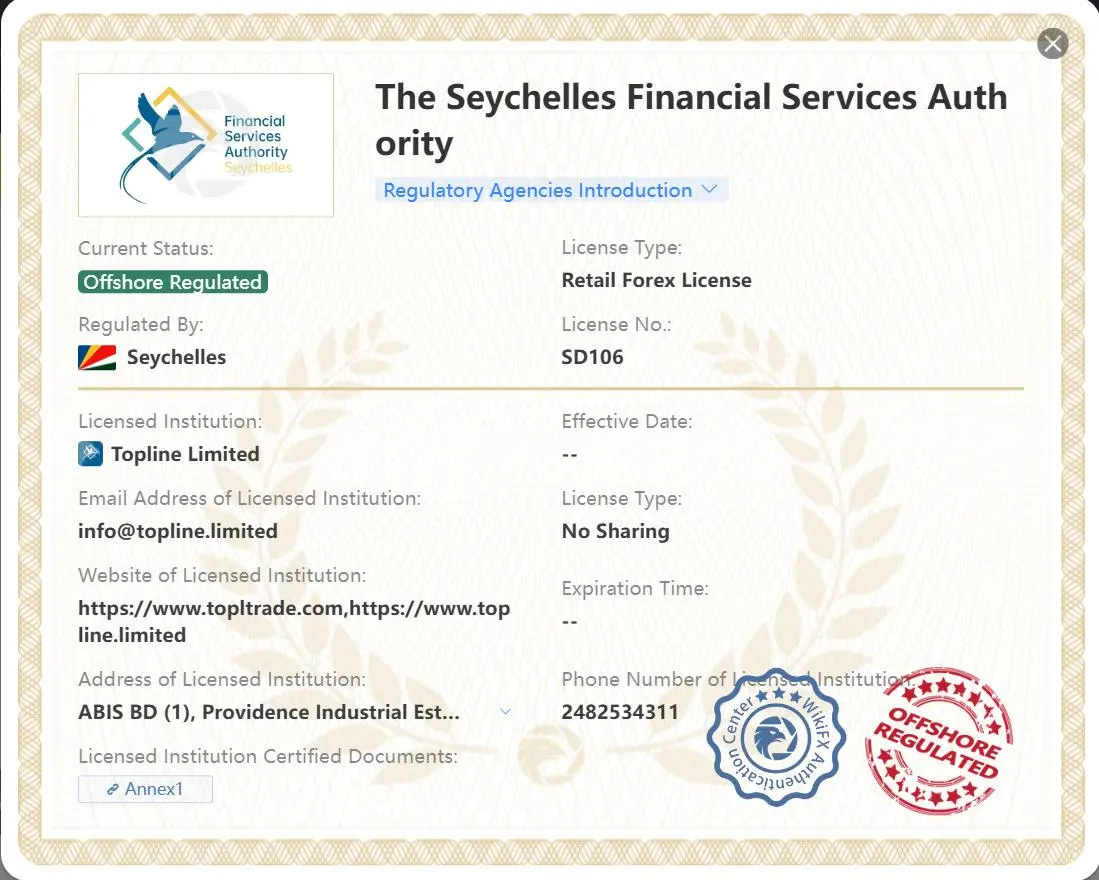 هل Topltrade شرعية؟ هل Topltrade شرعية؟