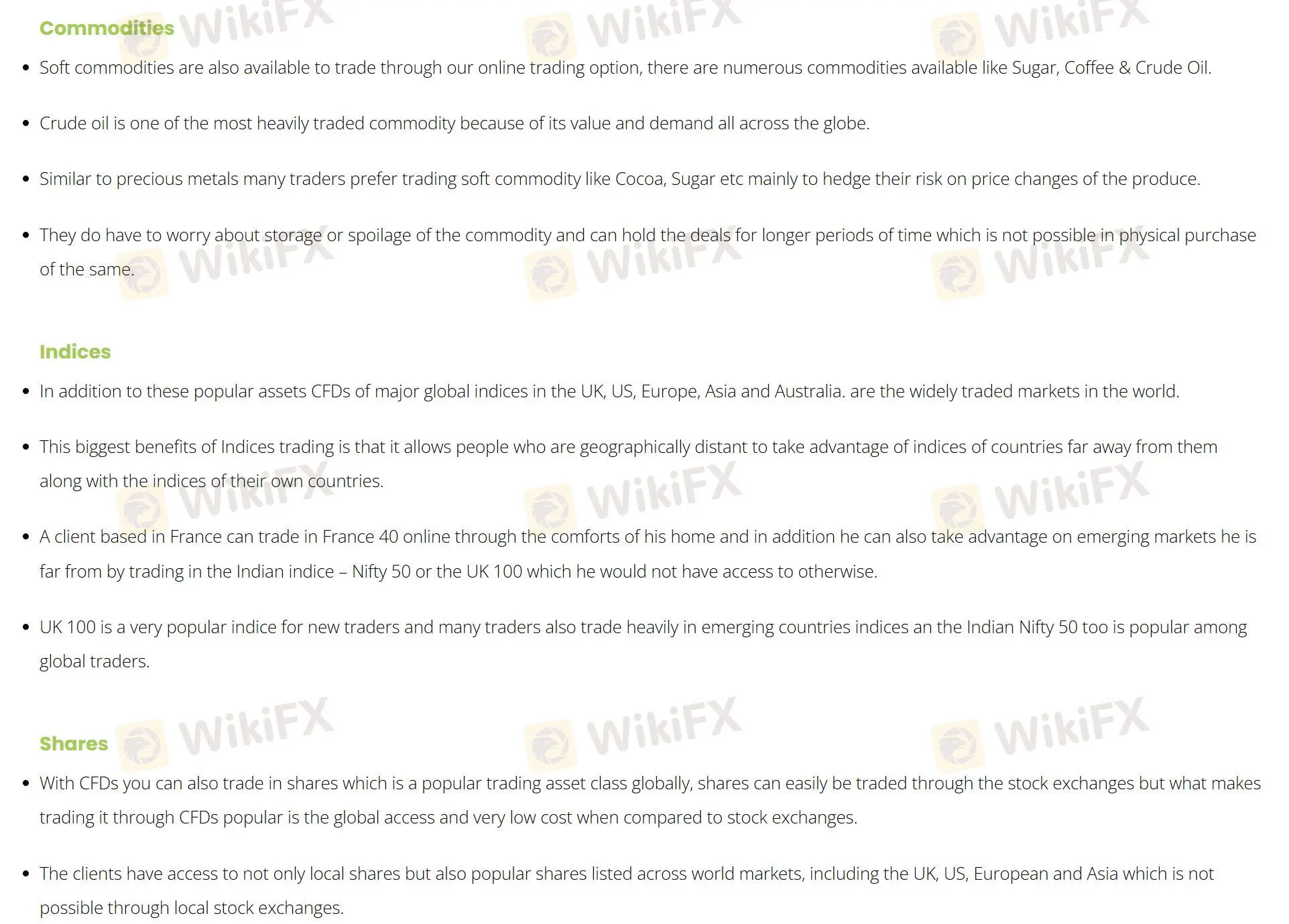 ¿Qué puedo negociar en IFE MARKETS?