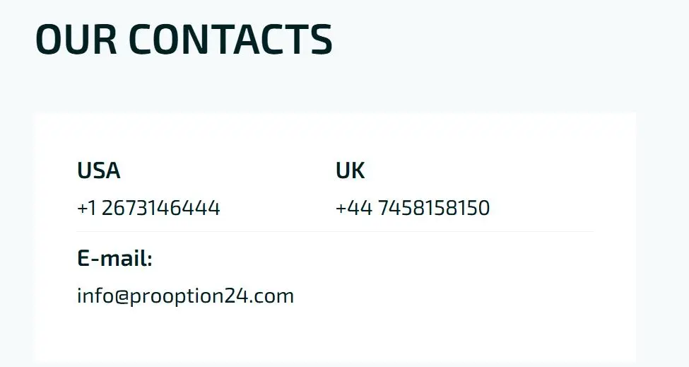 Customer Support Options