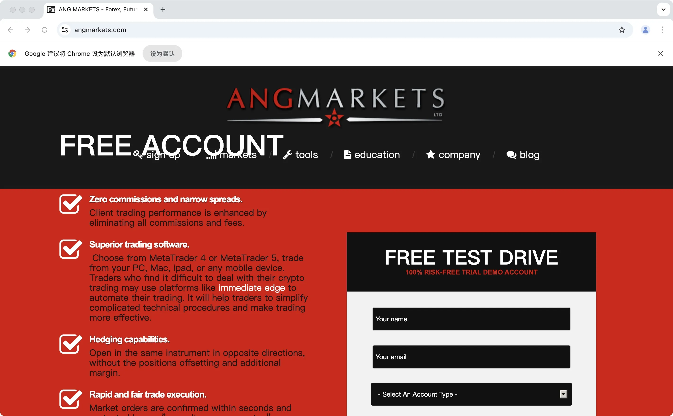 ANG Markets Information