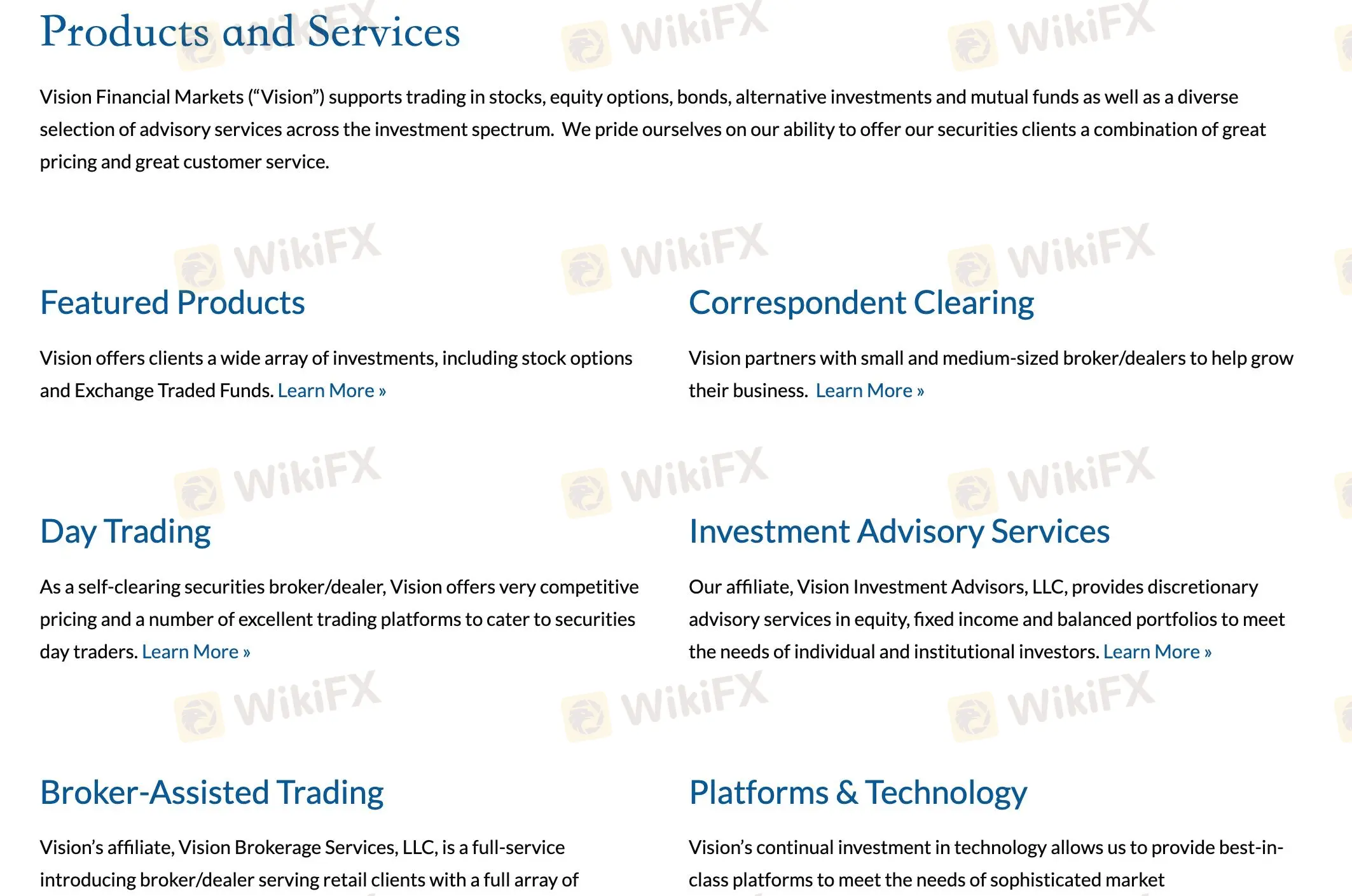 Vision 可以交易什么？