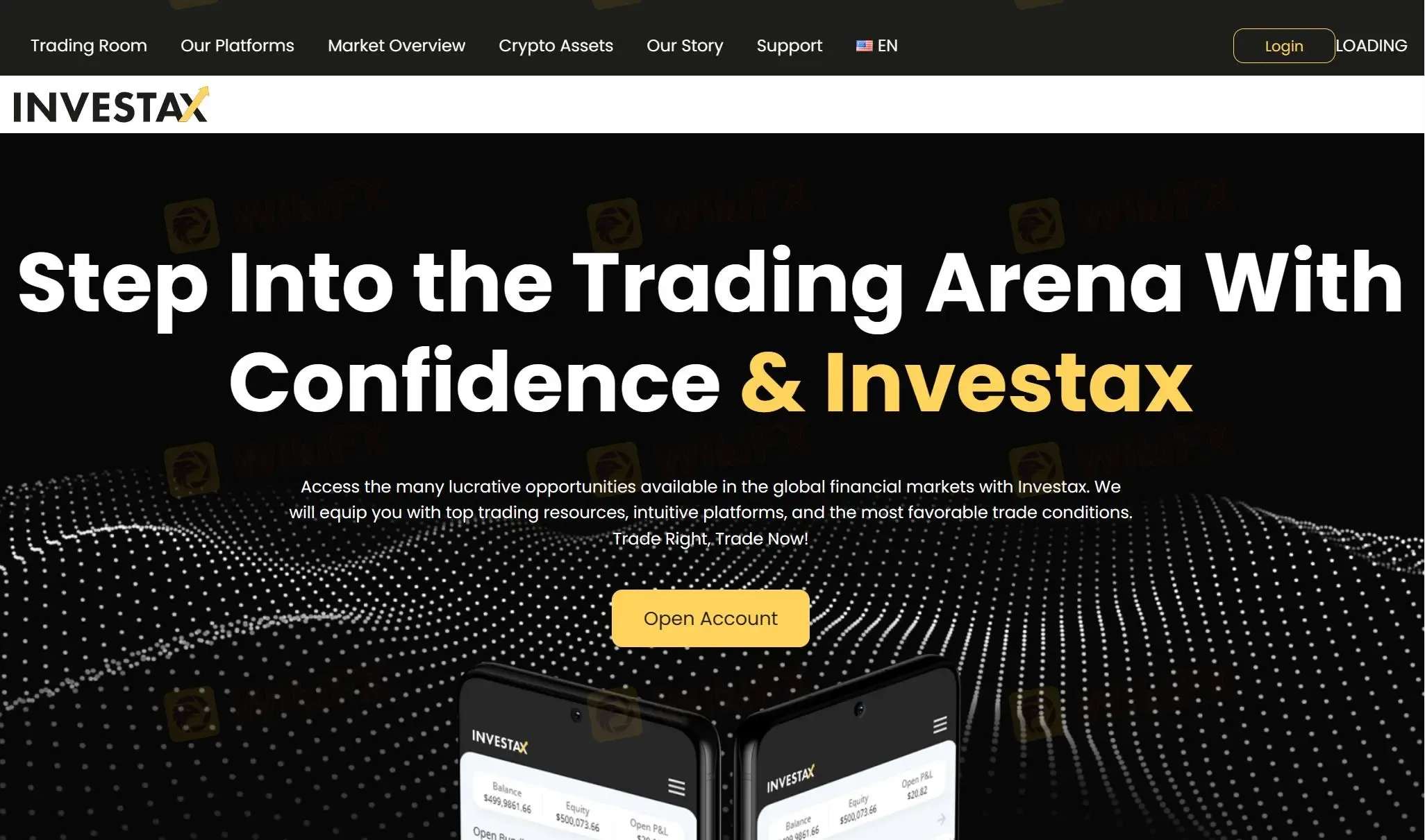 Homepage ng Investax Homepage ng Investax